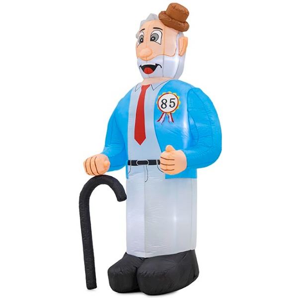 Indoor Abraham met stok